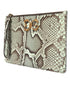 Dolce & Gabbana Verde Acqua Exotic Leather Gold DG Logo Clutch Borse Bag